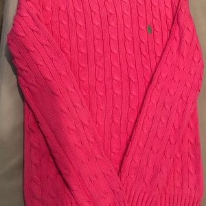 Ralph Lauren Cotton Cable-knit Crewneck Sweater